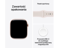 APPLE Watch Series 11 GPS 42mm Aluminiowa koperta (różowe złoto)/ Sportowy pasek (łagodny róż) - rozmiar S/M - 1362399 - zdjęcie 8